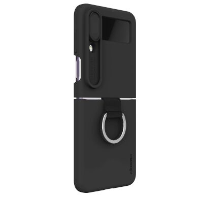 Защитный чехол NILLKIN CamShield Silky Silicone Case (FF) для Samsung Galaxy Flip 4 - Black