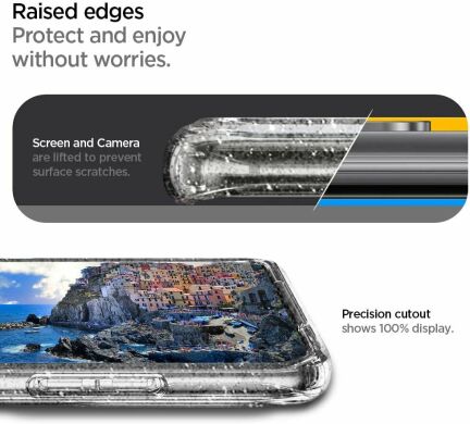 Защитный чехол Spigen (SGP) Liquid Crystal для Samsung Galaxy S20 Plus (G985) - Crystal Clear