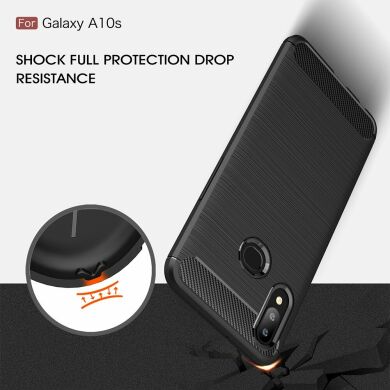 Защитный чехол UniCase Carbon для Samsung Galaxy A10s (A107) - Black