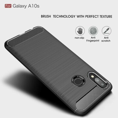 Защитный чехол UniCase Carbon для Samsung Galaxy A10s (A107) - Red