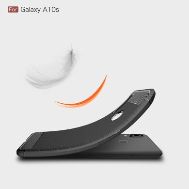 Захисний чохол UniCase Carbon для Samsung Galaxy A10s (A107) - Black