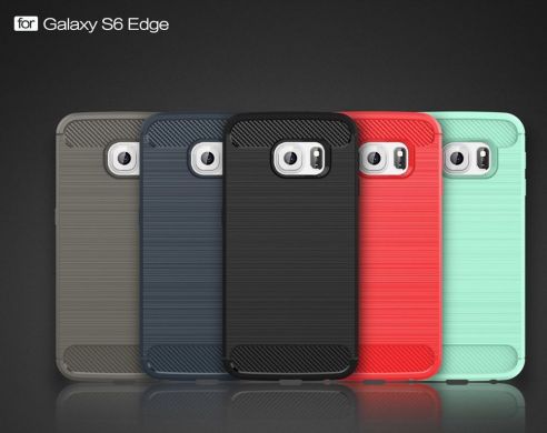 Защитный чехол UniCase Carbon для Samsung Galaxy S6 edge (G925) - Red