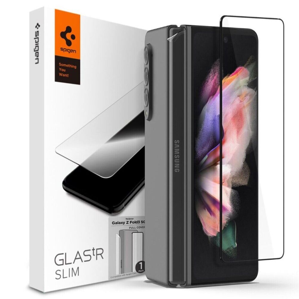 ᐉ Комплект из пленки и защитного стекла Spigen (SGP) GLAS.tR Screen  Protector + Hinge Film для Samsung Galaxy Fold 3 - Black (282053B): купить,  цена. Смотреть отзывы, обзор - Galaxy Store