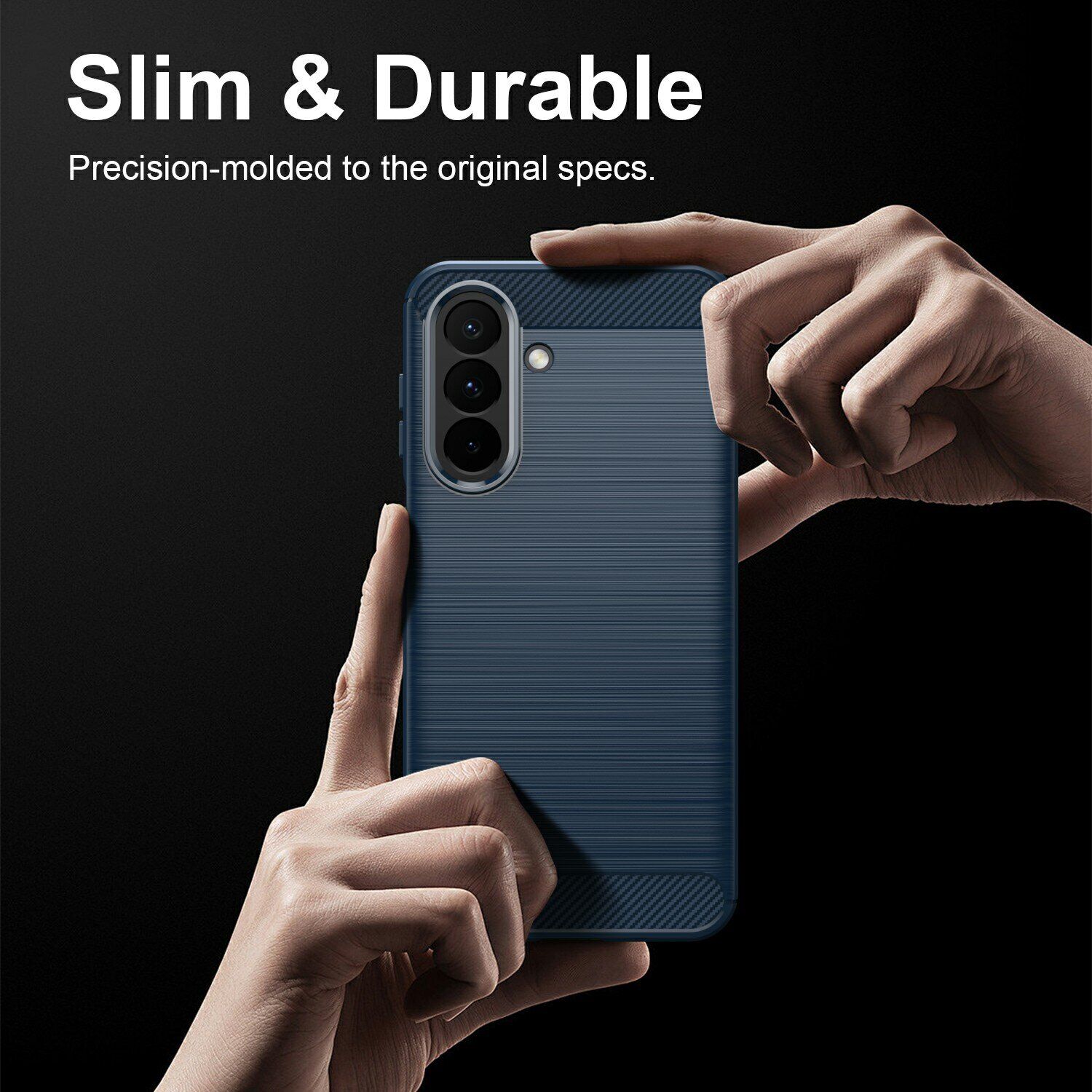 Захисний чохол UniCase Carbon для Samsung Galaxy A27 (A276) - Black: Фото 6
