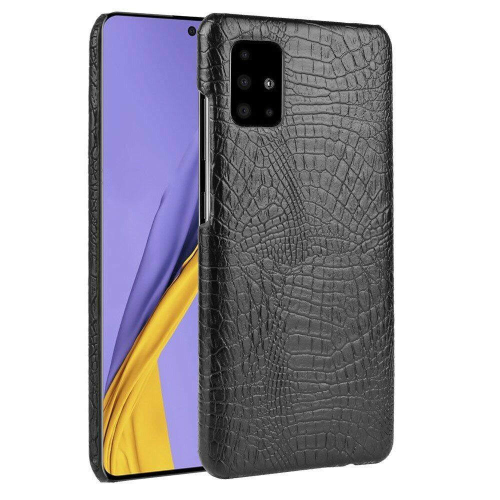 ᐉ защитный чехол Deexe Croco Style для Samsung Galaxy A71 A715 Black купить цена смотреть отзывы обзор Galaxy Store