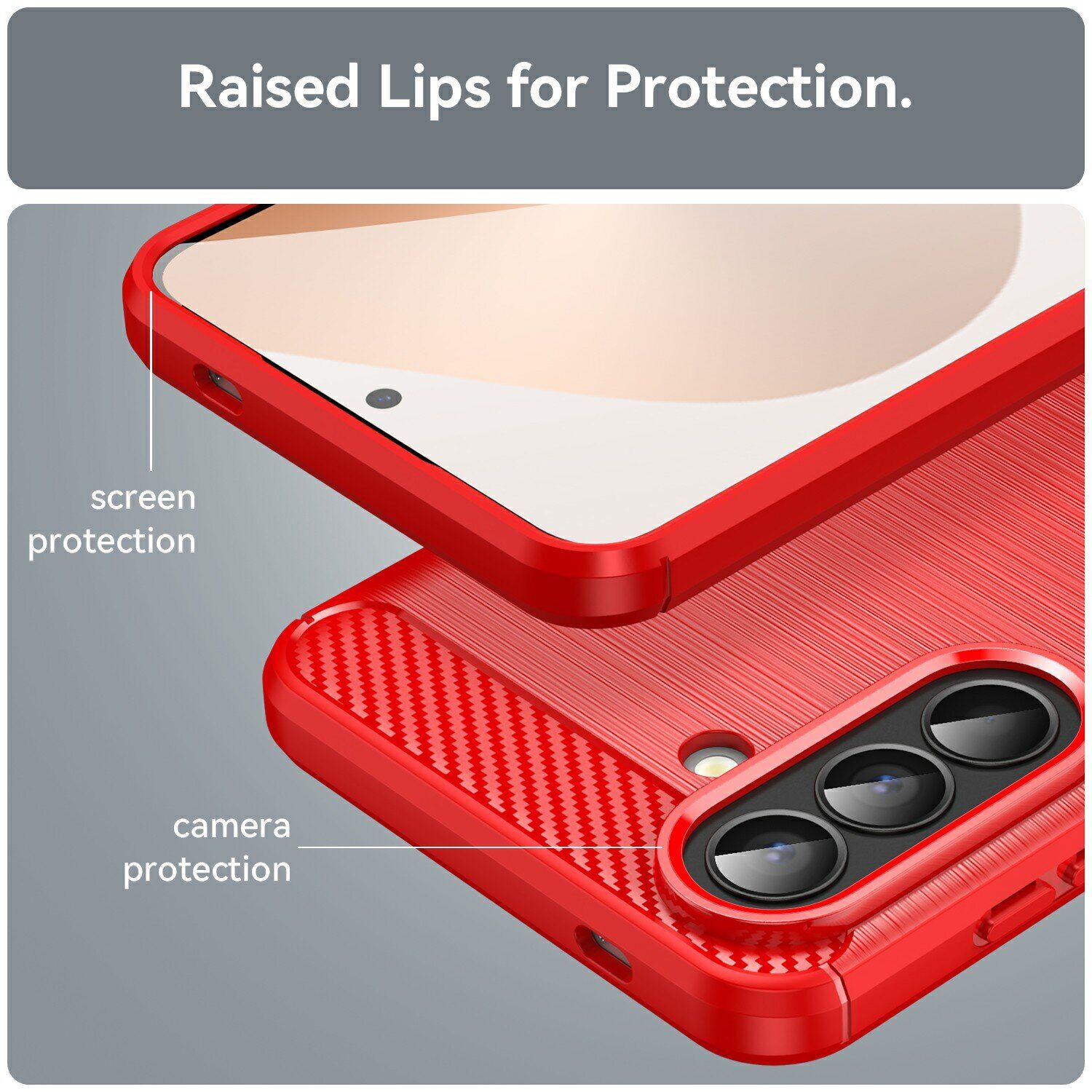 Захисний чохол UniCase Carbon для Samsung Galaxy A57 (A576) - Black: Фото 4