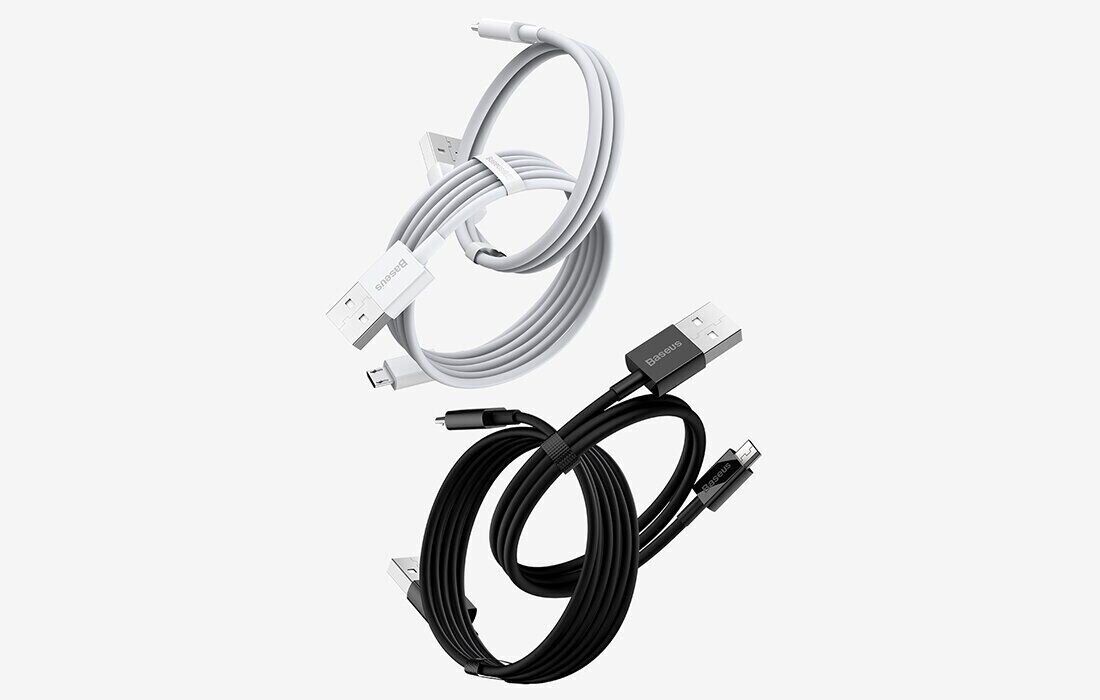 Кабель Baseus Superior Series USB to MicroUSB (2A, 1m) CAMYS-01 - Black: Фото 1
