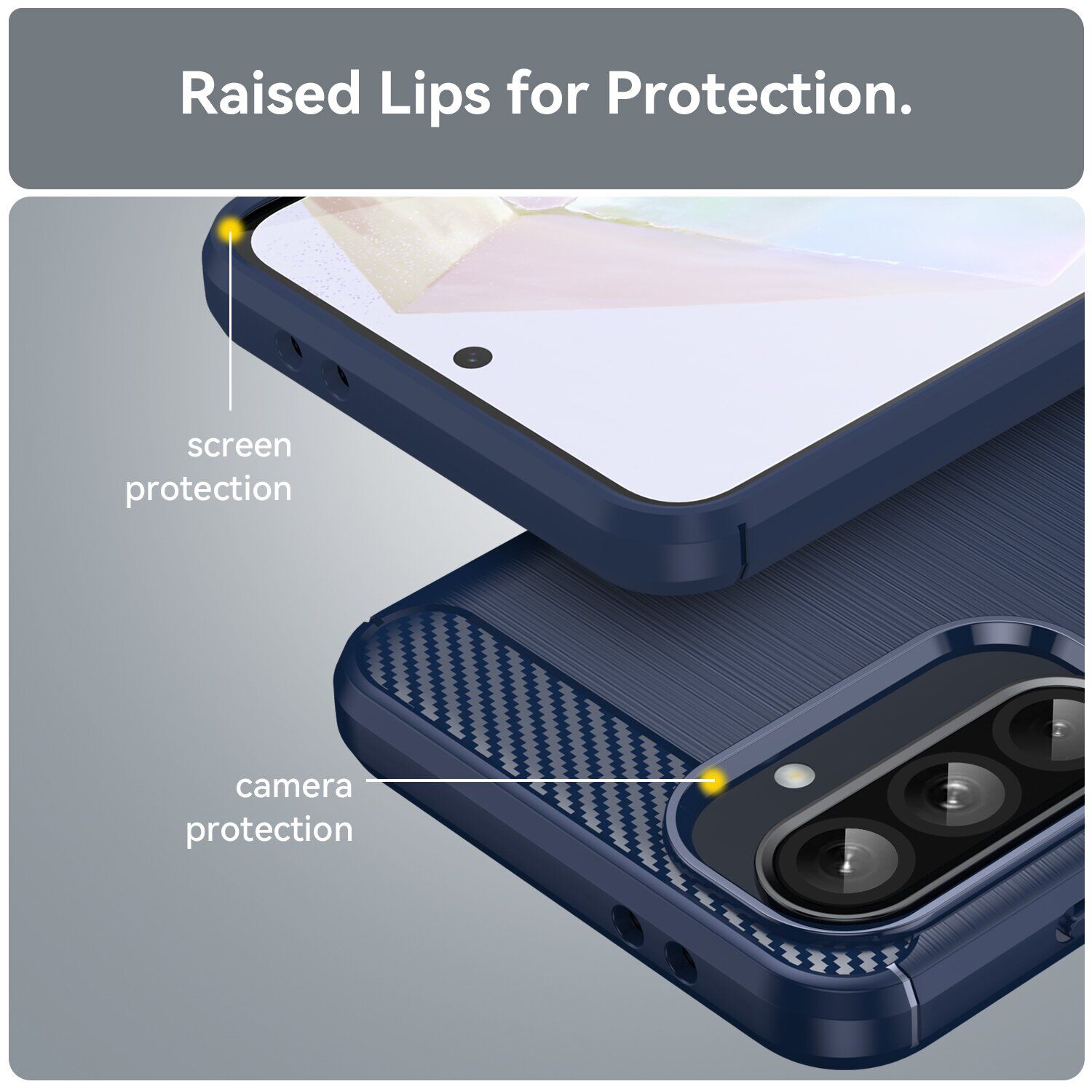 Защитный чехол UniCase Carbon для Samsung Galaxy A37 (A376) - Black: Фото 5