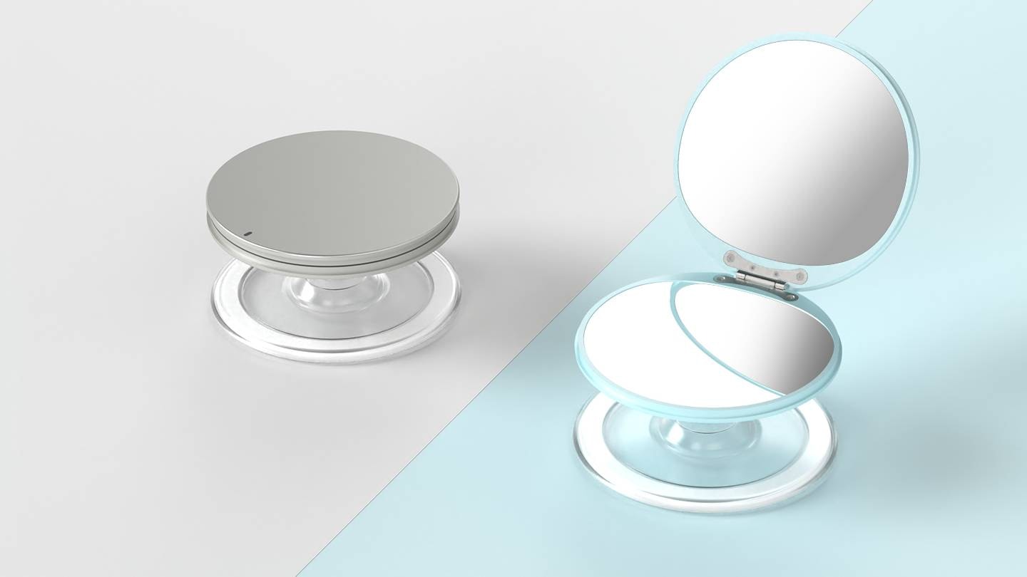Компактне дзеркало у форматі аксесуара