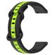 Ремінець Deexe Sport Strap для годинників з шириною кріплення 22мм - Black / Lime