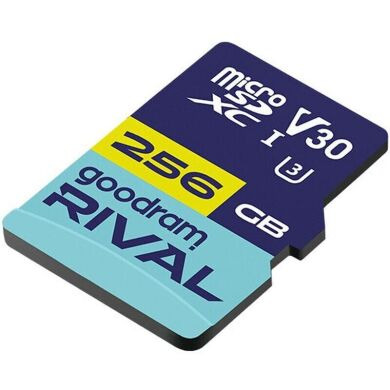 Картка пам&rsquo;ятi GOODRAM MicroSDXC Rival 256GB V30 UHS I U3 R100 + адаптер (GGSM3AA-2560R12)