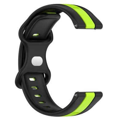 Ремешок Deexe Sport Strap для часов с шириной крепления 22мм - Black / Lime