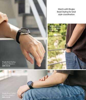 Ремінець Ringke Rubber One Prime для годинників з шириною кріплення 22мм (8809758103115) - Black