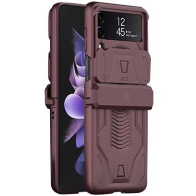 Защитный чехол GKK Hinge Case для Samsung Galaxy Flip 4 - Wine Red