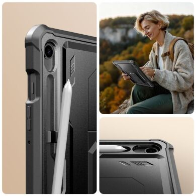 Захисний чохол Tech-Protect Kevlar Pro Set для Samsung Galaxy Tab S9 / Tab S10 FE / S10 Lite (X710/716/X520/526/X400/X406) - Black