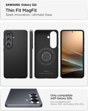 Защитный чехол Spigen Thin Fit (MagFit) для Samsung Galaxy S26 (S942) ACS11396 - Black