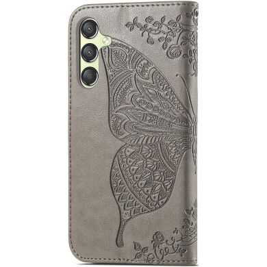 Чехол UniCase Butterfly Pattern для Samsung Galaxy A25 (A256) - Grey