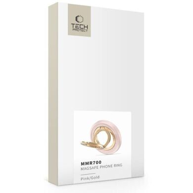 Кольцо-держатель для смартфона Tech-Protect MMR700 Magnetic - Pink / Gold