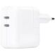 Сетевое зарядное устройство Apple 35W Dual USB-C (MW2K3ZM/A) - White. Фото 1 из 3