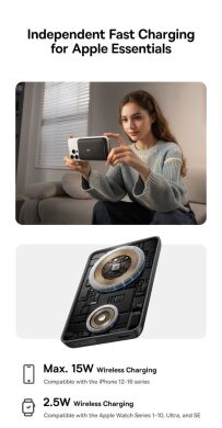 Внешний аккумулятор Baseus EnerFill FT11 Magnetic 27W (10000mAh) P10165700213-00 - Cosmic Black