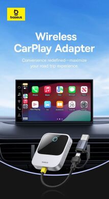 Беспроводной автомобильный адаптер Baseus PrimeTrip (Wireless Apple CarPlay) C10745100813-00 - Grey