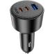 Автомобильное зарядное устройство WIWU CC026 Warriors PD200W + QC3.0 (USB + 2Type-C) - Black. Фото 5 из 9