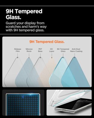 Защитное стекло Spigen (SGP) Glas.tR EZ Fit Pro для Samsung Galaxy Fold 7 (AGL09580)