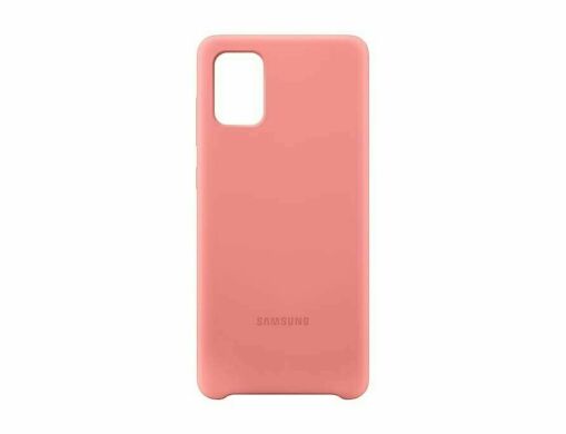 Силиконовый чехол Silicone Cover для Samsung Galaxy A71 (A715) EF-PA715TPEGRU - Pink