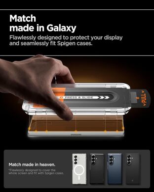 Защитное стекло Spigen (SGP) Glas.tR EZ Fit Pro для Samsung Galaxy Fold 7 (AGL09580)