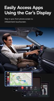 Беспроводной автомобильный адаптер Baseus PrimeTrip (Wireless Apple CarPlay) C10745100813-00 - Grey