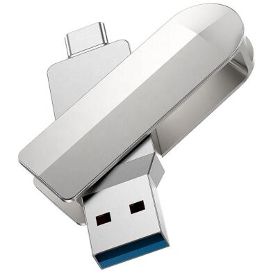 Флеш-накопитель Hoco UD10 32GB 2 in 1 USB3.0/Type-C - Silver