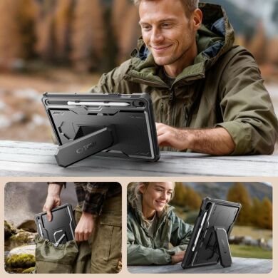 Захисний чохол Tech-Protect Kevlar Pro Set для Samsung Galaxy Tab S9 / Tab S10 FE / S10 Lite (X710/716/X520/526/X400/X406) - Black