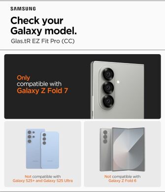 Защитное стекло Spigen (SGP) Glas.tR EZ Fit Pro для Samsung Galaxy Fold 7 (AGL09580)
