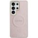 Защитный чехол Guess Saffiano Peony Embossed Ring MagSafe для Samsung Galaxy S26 Ultra (S948) GUHMS26LPSAMSECP - Pink. Фото 2 из 9