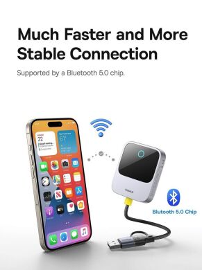 Беспроводной автомобильный адаптер Baseus PrimeTrip (Wireless Apple CarPlay) C10745100813-00 - Grey