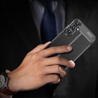 Захисний чохол Deexe Leather Cover для Samsung Galaxy A15 (A155) - Black