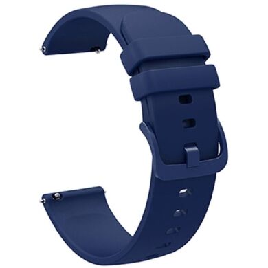 Ремінець Deexe Soft Silicone для годинників з шириною кріплення 18 мм - Navy Blue