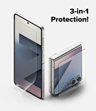 Защитный комплект Ringke 3 in 1 Protector Pro для Samsung Galaxy Flip 7 (8800293855965)