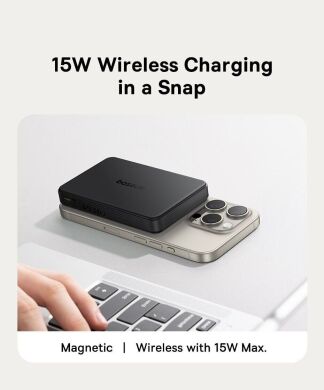 Внешний аккумулятор Baseus Airpow 2 Qi2 22.5W (10000mAh) P10080000123-00 - Black