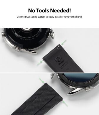 Ремінець Ringke Rubber One Prime для годинників з шириною кріплення 22мм (8809758103115) - Black