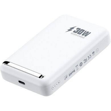Внешний аккумулятор WIWU Wi-P031 Magnetic 30W (10000mAh) - White