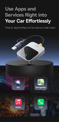 Беспроводной автомобильный адаптер Baseus PrimeTrip (Wireless Apple CarPlay) C10745100813-00 - Grey