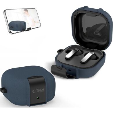 Захисний чохол Tech-Protect Slim Hook для Samsung Galaxy Buds 4 / Buds 4 Pro - Fluffy Blue