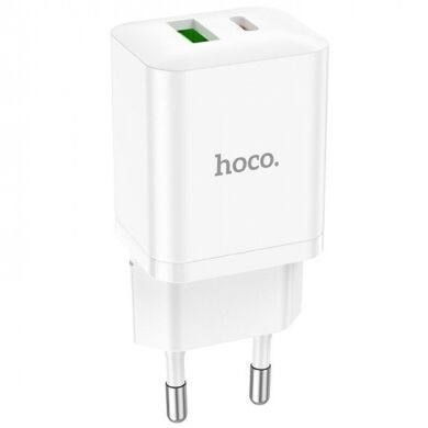 Мережевий зарядний пристрій Hoco N28 PD20W+QC3.0 (20W) - White