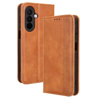 Чехол Deexe Retro Style для Samsung Galaxy A27 (A276) - Brown