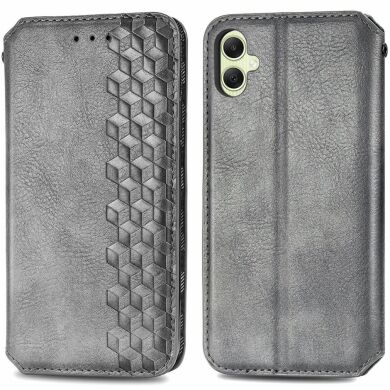 Чехол Deexe Rhombus Wallet для Samsung Galaxy A05 (A055) - Grey