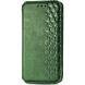 Чохол Deexe Rhombus Wallet для Samsung Galaxy S26 FE - Green