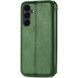 Чохол Deexe Rhombus Wallet для Samsung Galaxy S26 FE - Green