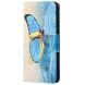 Чехол-книжка Deexe Color Wallet для Samsung Galaxy A03 Core (A032) - Blue Butterfly. Фото 3 из 7