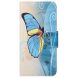 Чехол-книжка Deexe Color Wallet для Samsung Galaxy A03 Core (A032) - Blue Butterfly. Фото 2 из 7